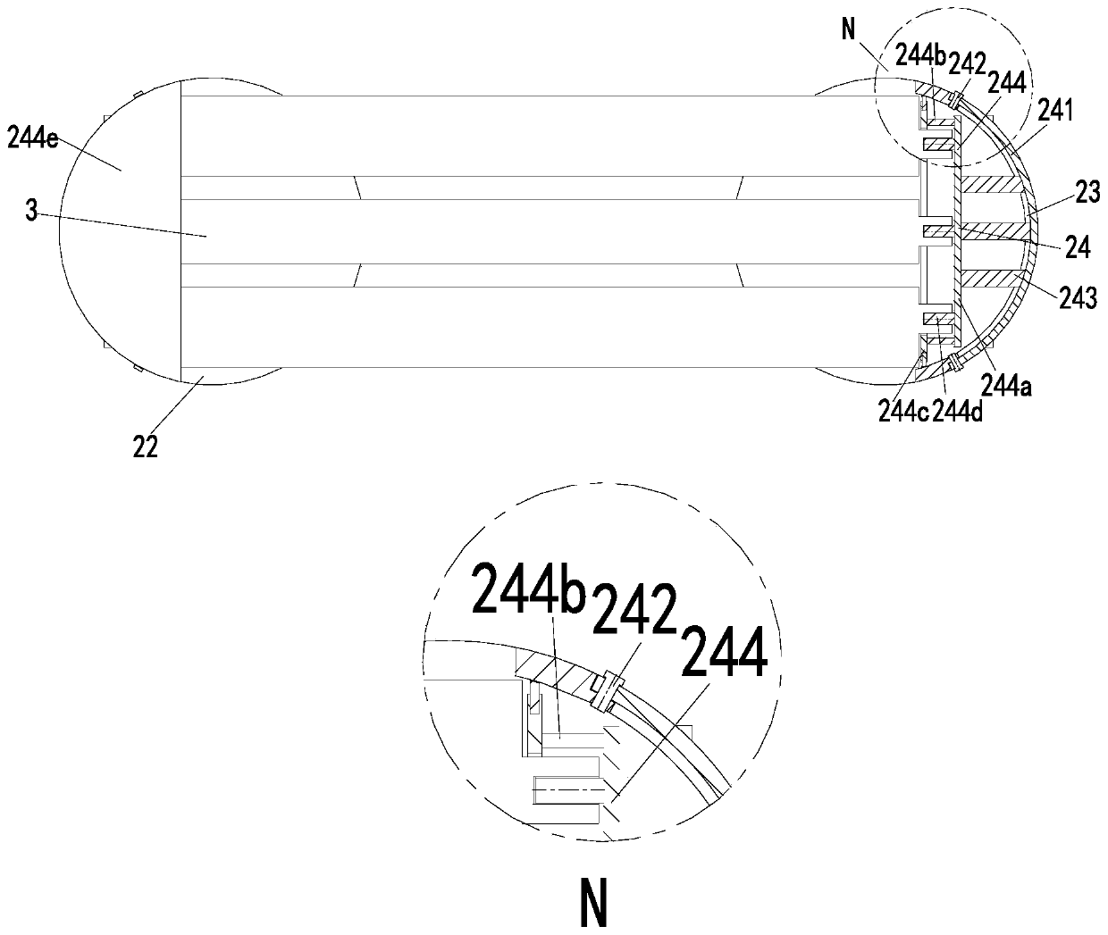 Outdoor landscape seat mounting fixing device