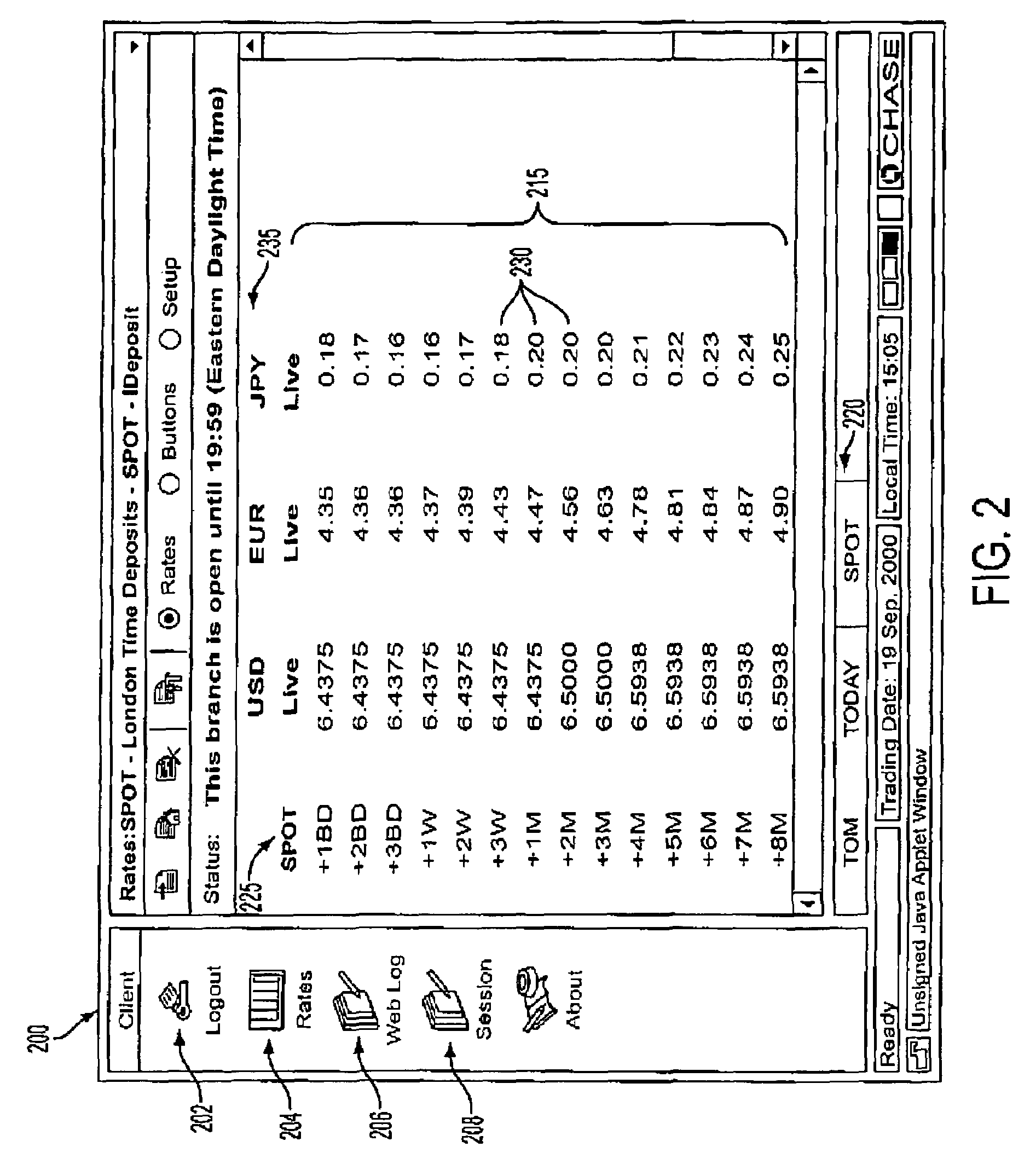 System and method for executing deposit transactions over the internet