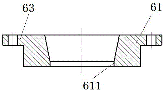 Electromagnetic punching and flanging forming method and device for alloy plate