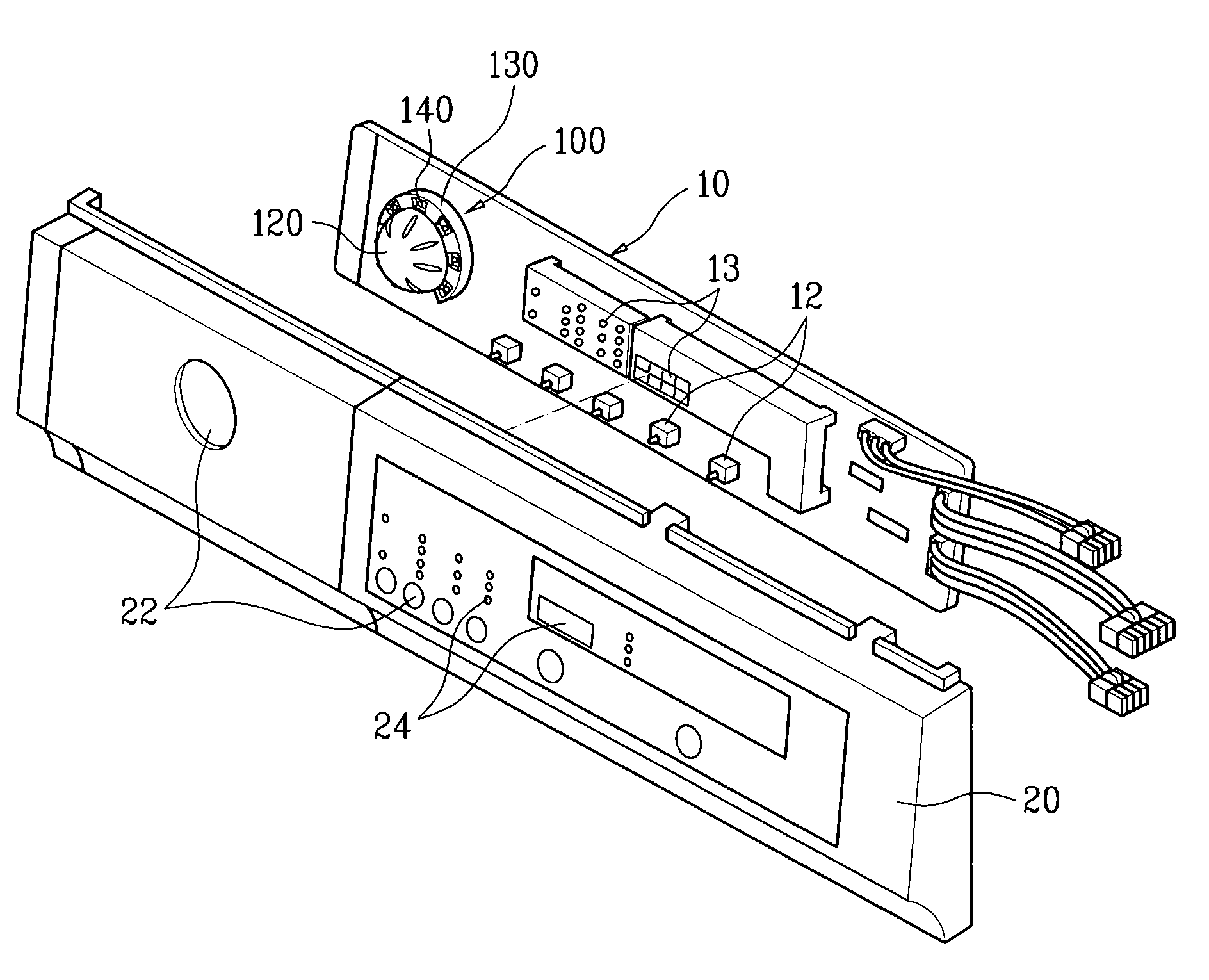 Rotary knob assembly for home appliance