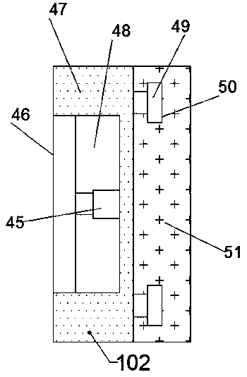 Bursting disk pasting device used for fish tank