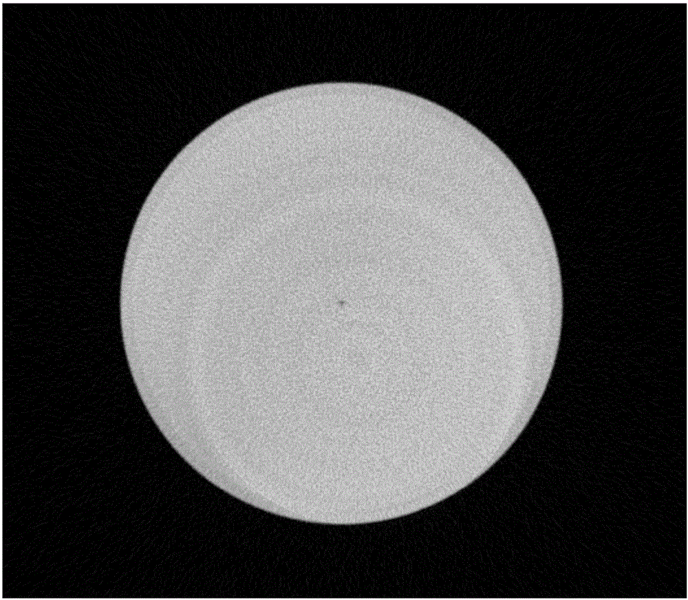 Metal material industrial CT image quality rapid correction method