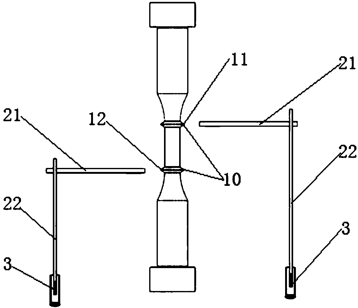 A Method of Directly Measuring Specimen Strain in Dielectric Environment