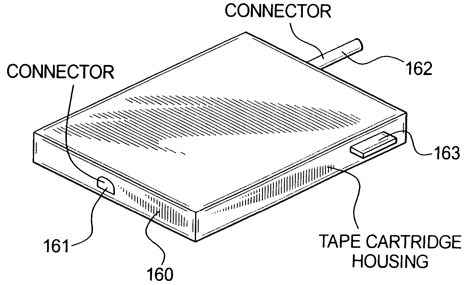 Method and system for communication between a tape drive and an external device