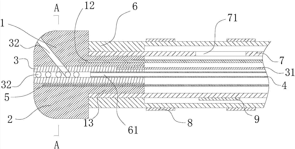 Interelectrode discharge ablation device