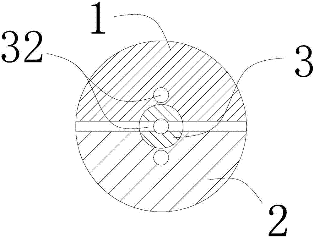 Interelectrode discharge ablation device