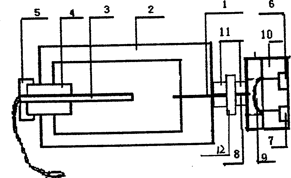 Two-dimensional optical fibre beam microvibration sensor and use thereof