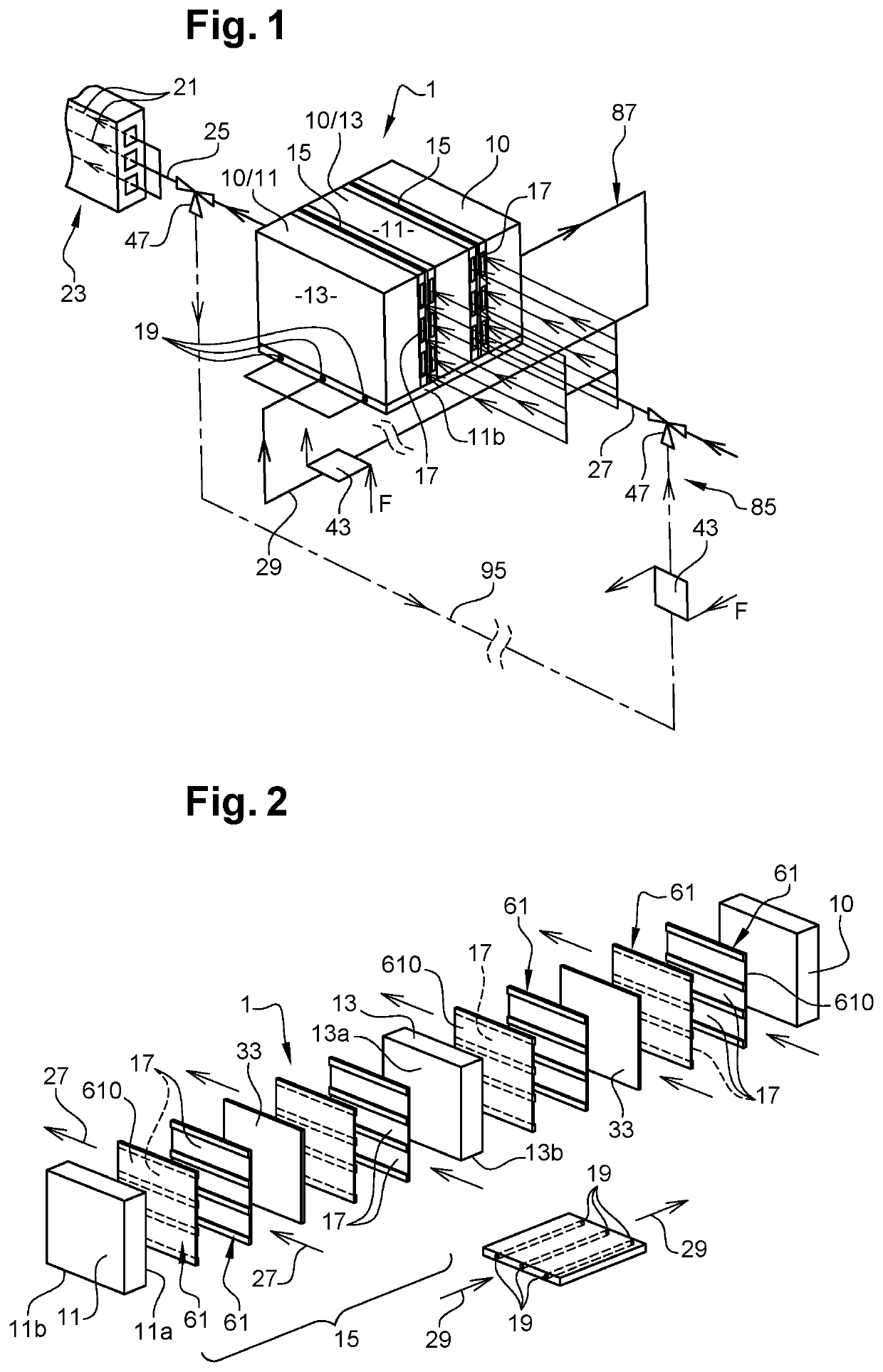 Electric battery thermal-management structure