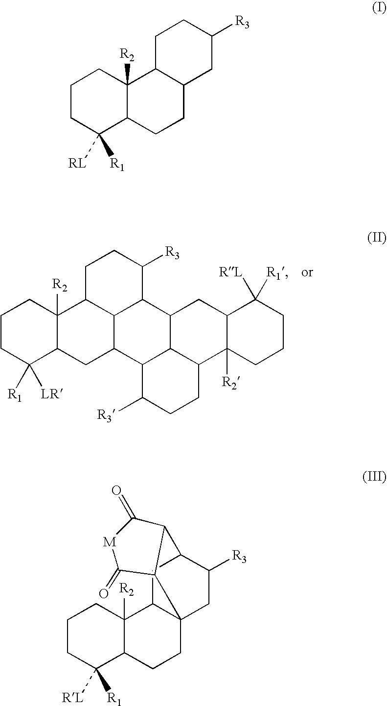 Temperature switchable adhesives comprising crystallizable abietic acid derivative-based tackifiers