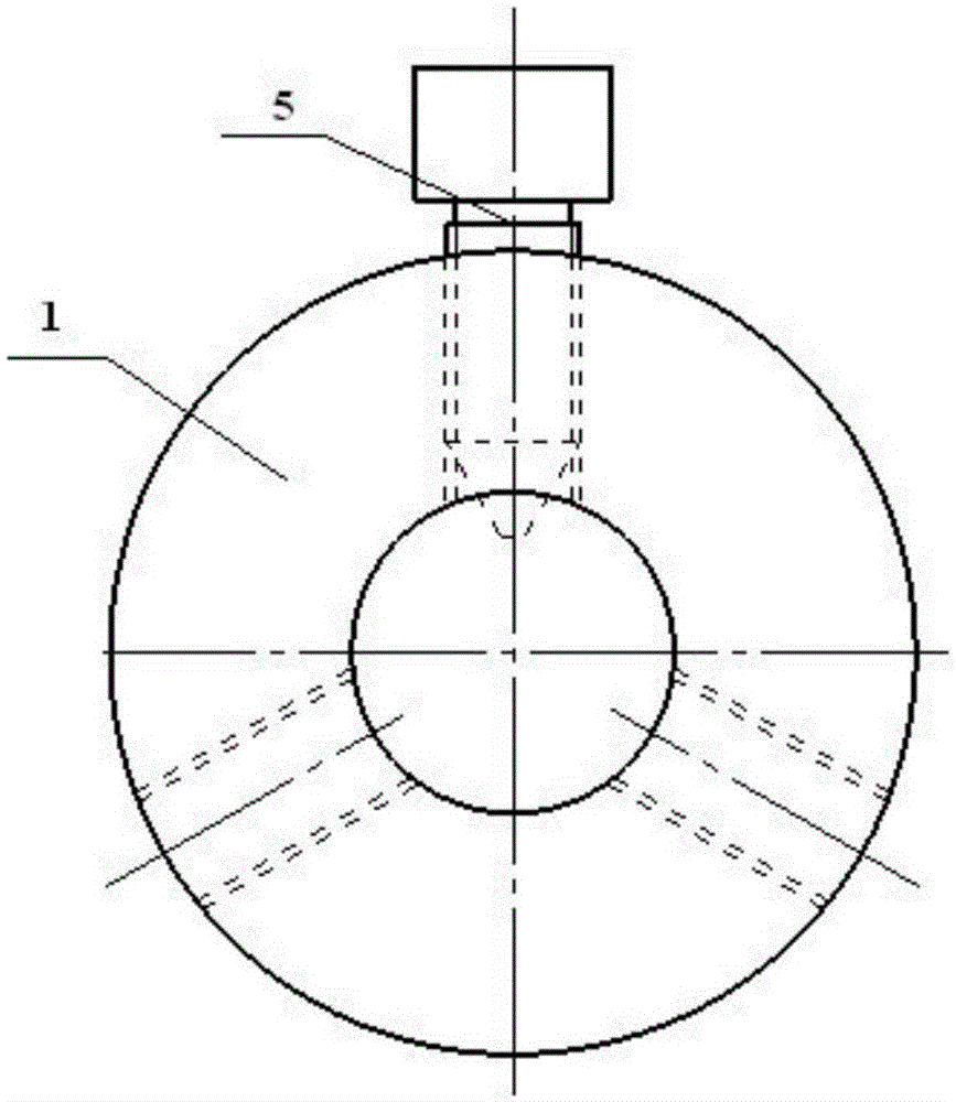 Internal bracing clamp with tightened side face and adjustable inner diameter and machining method of internal bracing clamp