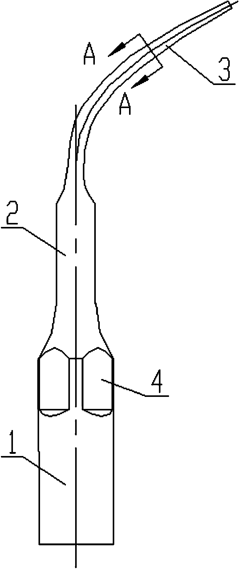 Operational tip of ultrasonic scaler