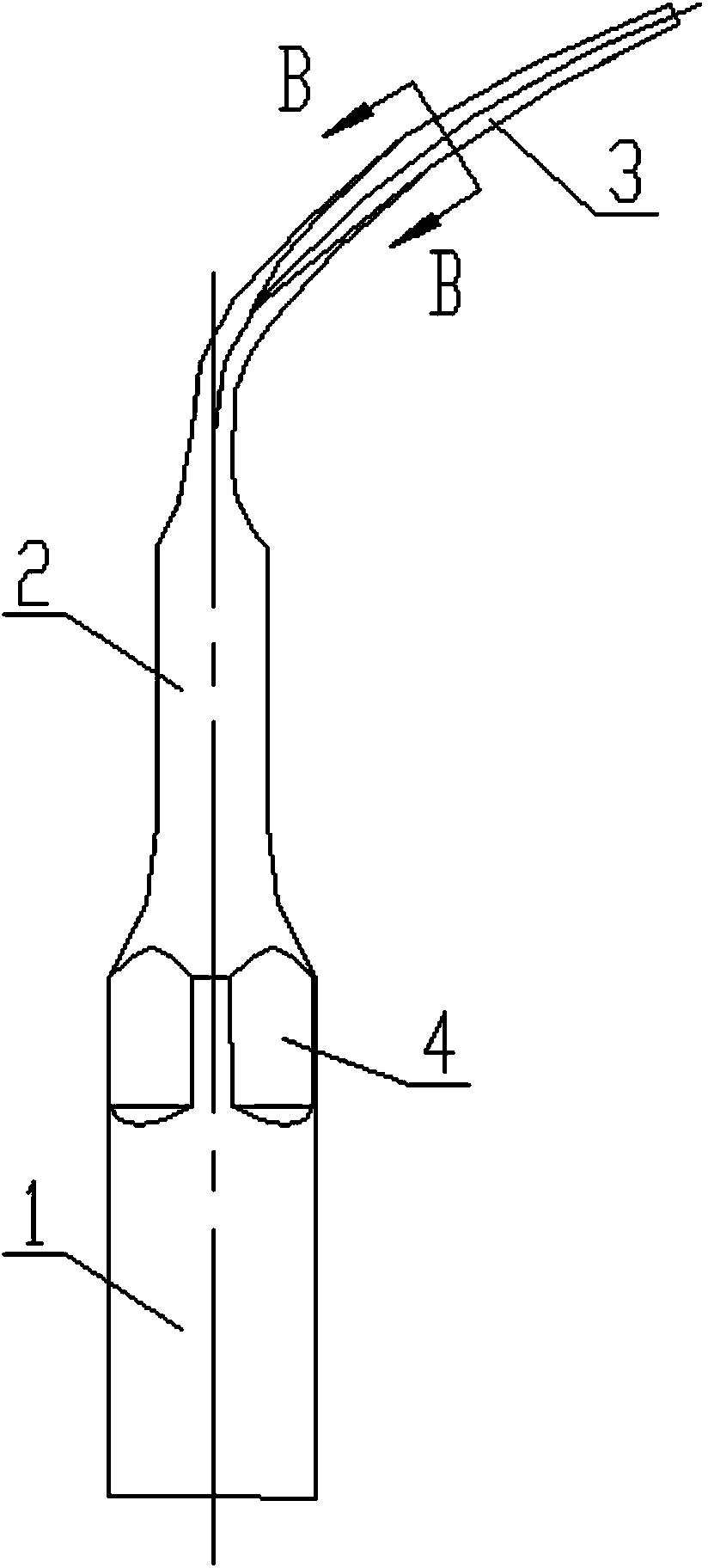 Operational tip of ultrasonic scaler