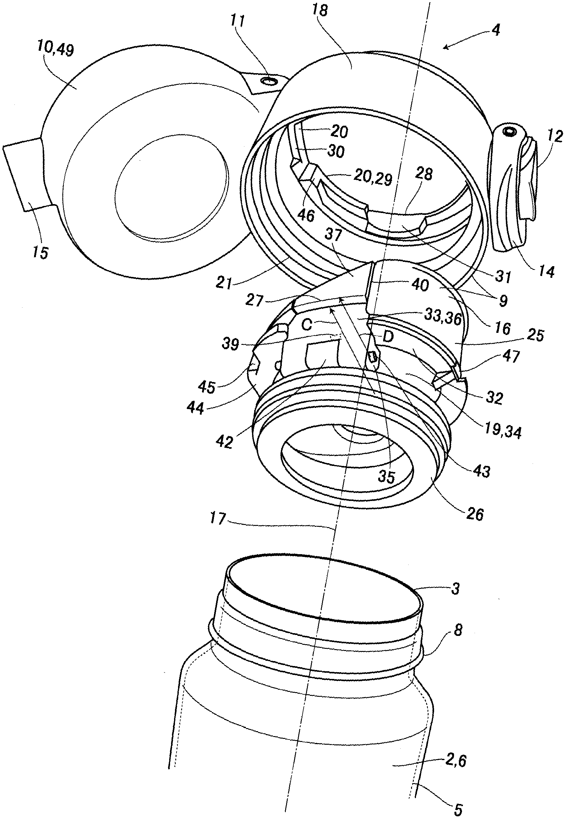 Plug body for beverage container