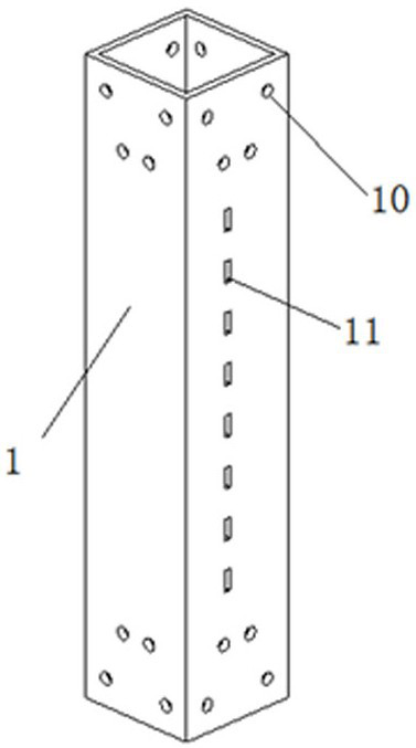 Wave-shaped steel damping wall and concrete filled steel tubular column structure energy dissipation system