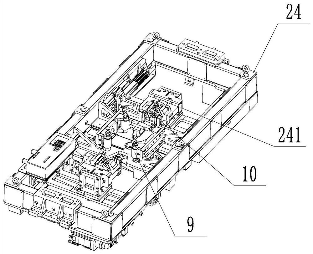 Axle housing body automatic production line based on multi-vehicle-type flexible production