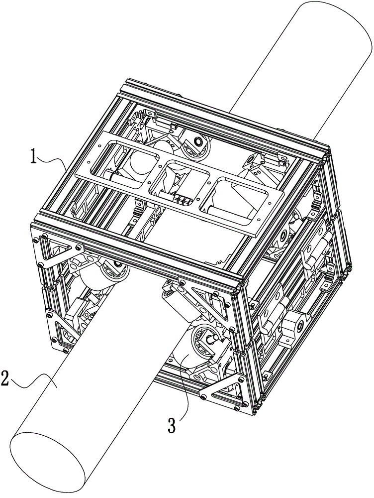 Cable climbing robot