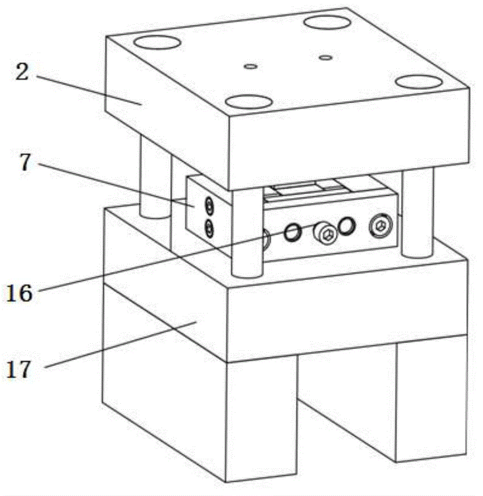 Step-loading plate compression, shearing and testing device