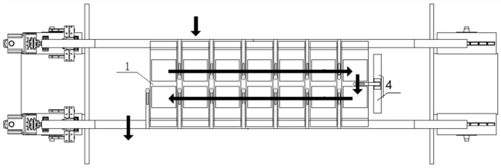 Double-row circulating stamping die