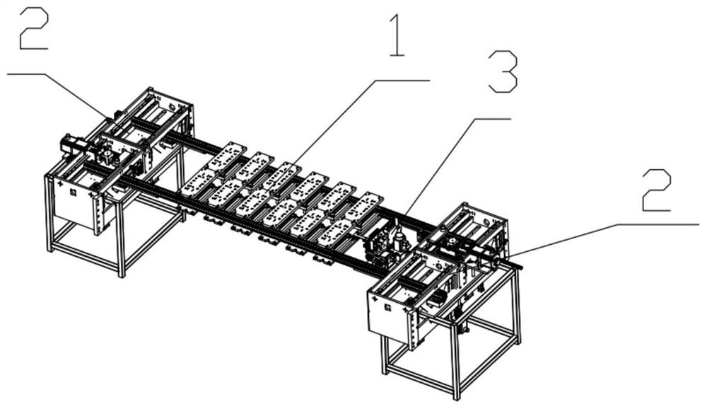 Double-row circulating stamping die