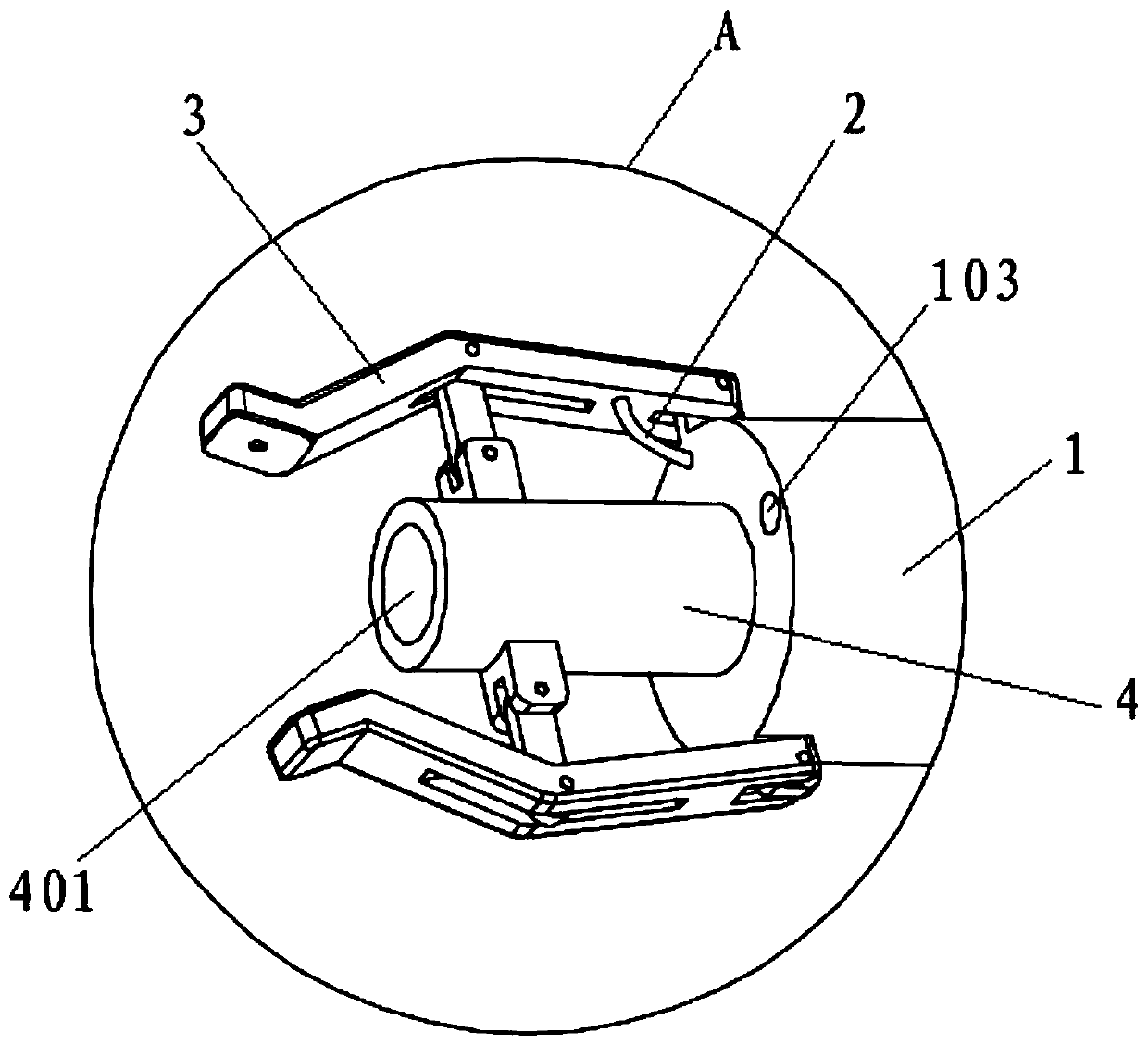 Laser lithotripsy fixing forceps