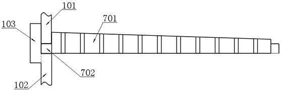 A high-efficiency crushing device for garbage on the drain pipe in an intelligent kitchen and bathroom system