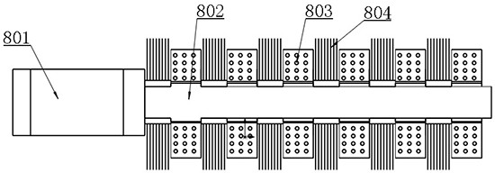 A high-efficiency crushing device for garbage on the drain pipe in an intelligent kitchen and bathroom system