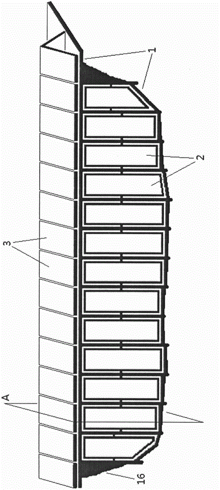 Concealed type cut-off dam for military defense