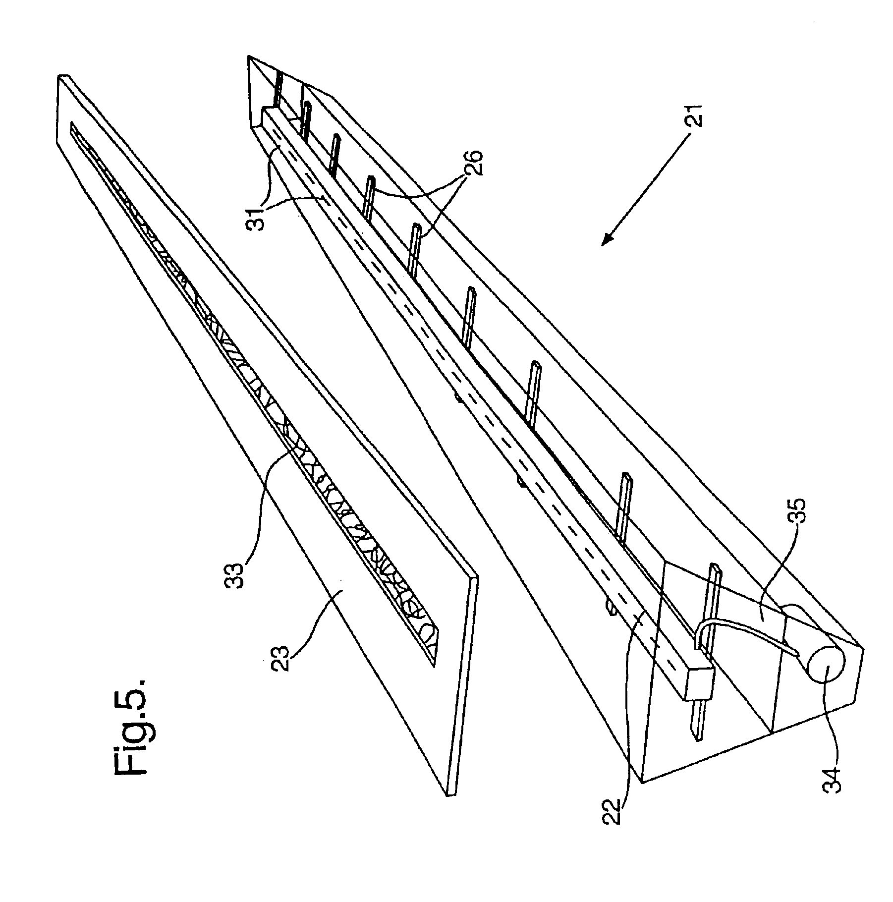 System for hydroponically growing plants, apparatus and method therefor