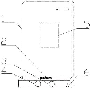 Real-time environmental quality monitoring and evaluation system based on mobile phone back clip, mobile phone and application software thereof