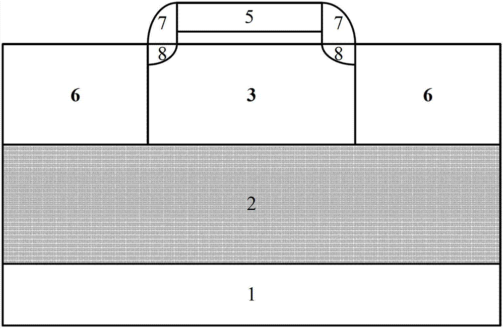 SOI device capable of suppressing back gate leakage current caused by radiation and its preparation method