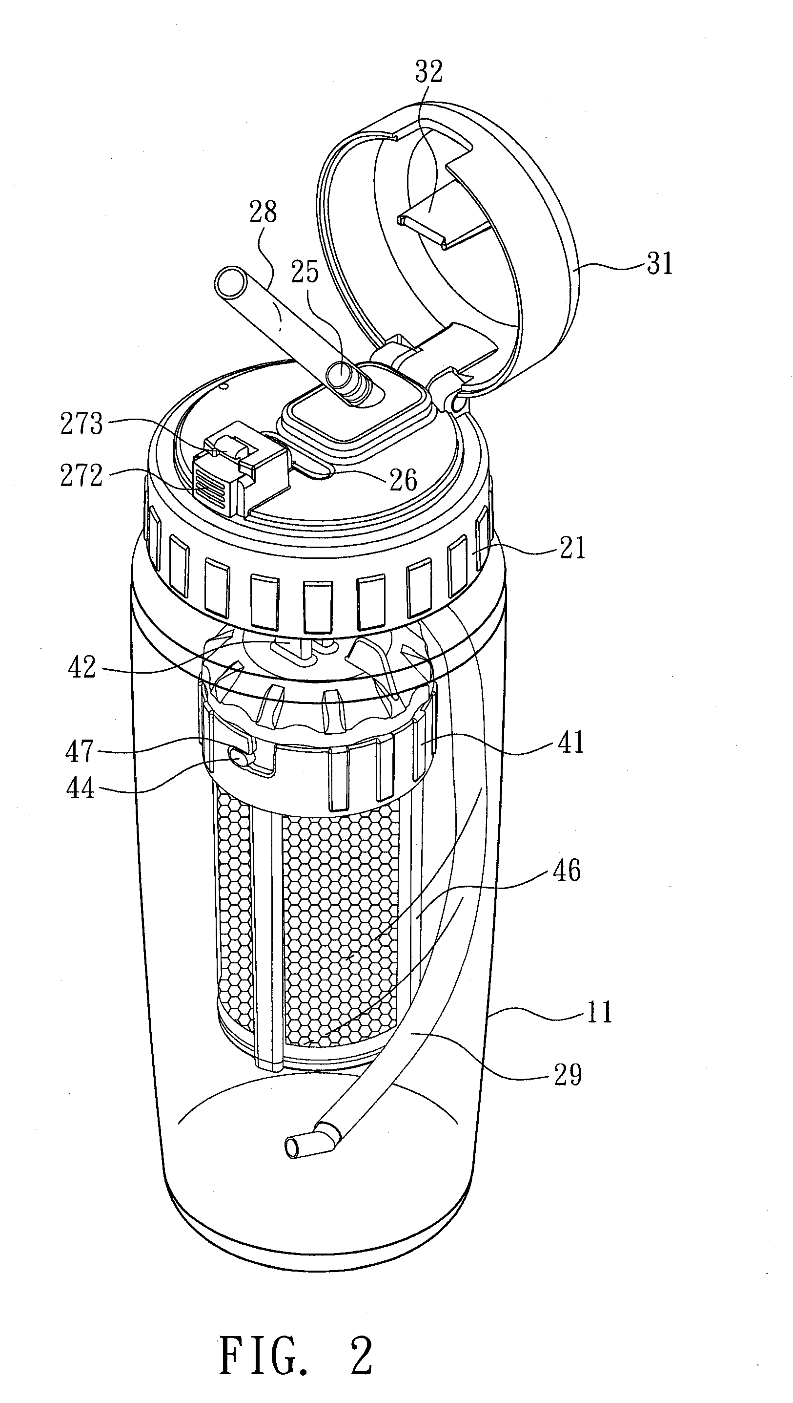 Container with an improved structure