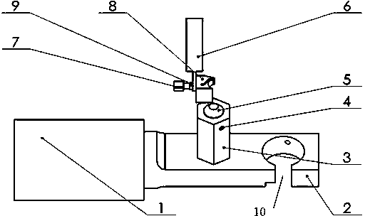 Uniform-section blade-type microscale turbine electric spark machining device and process method thereof