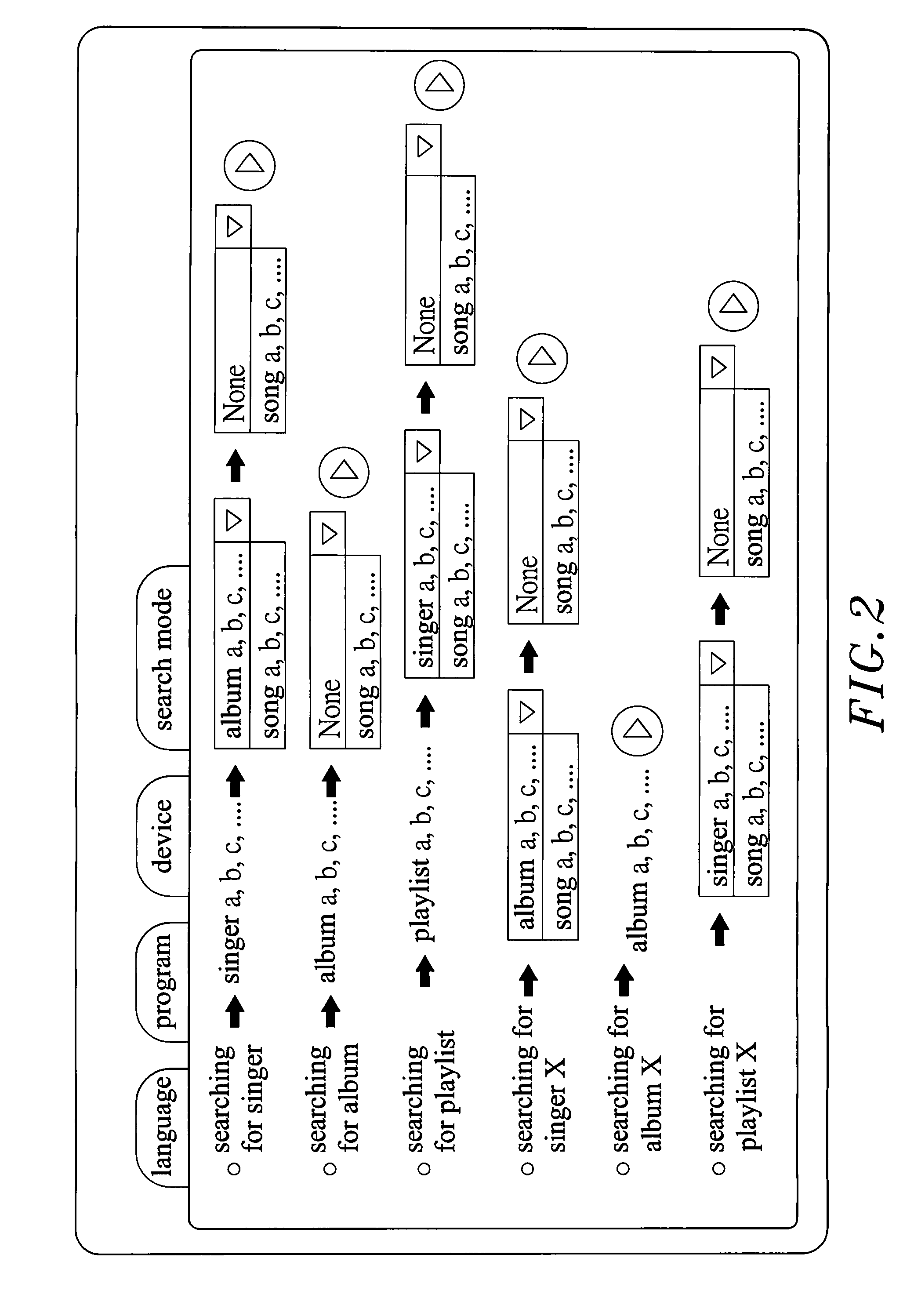 Method for song searching by voice