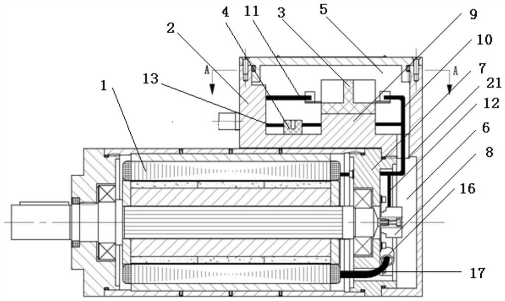 Wiring device for explosion-proof motor