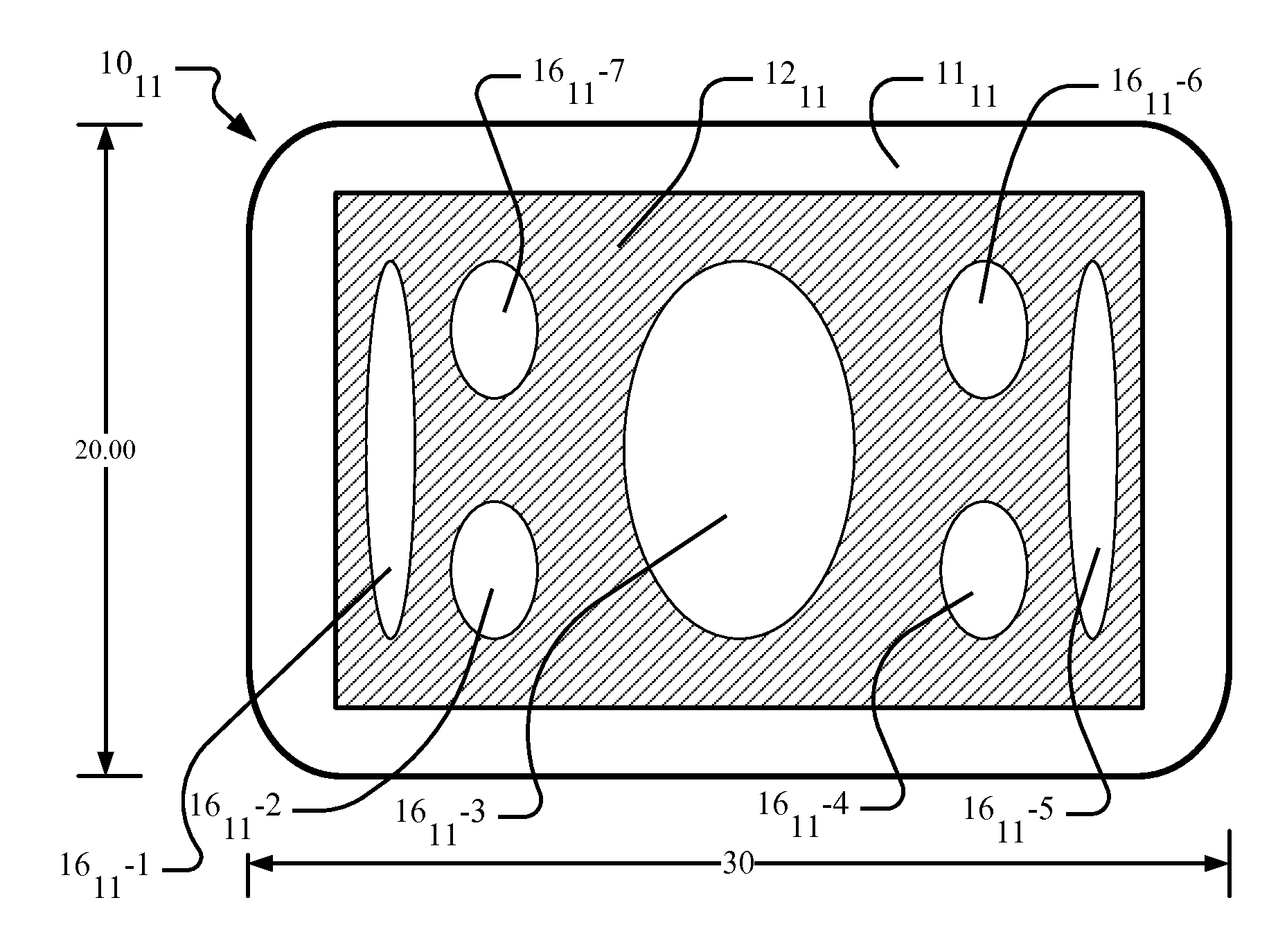 Pillow having structurally varying core and cover