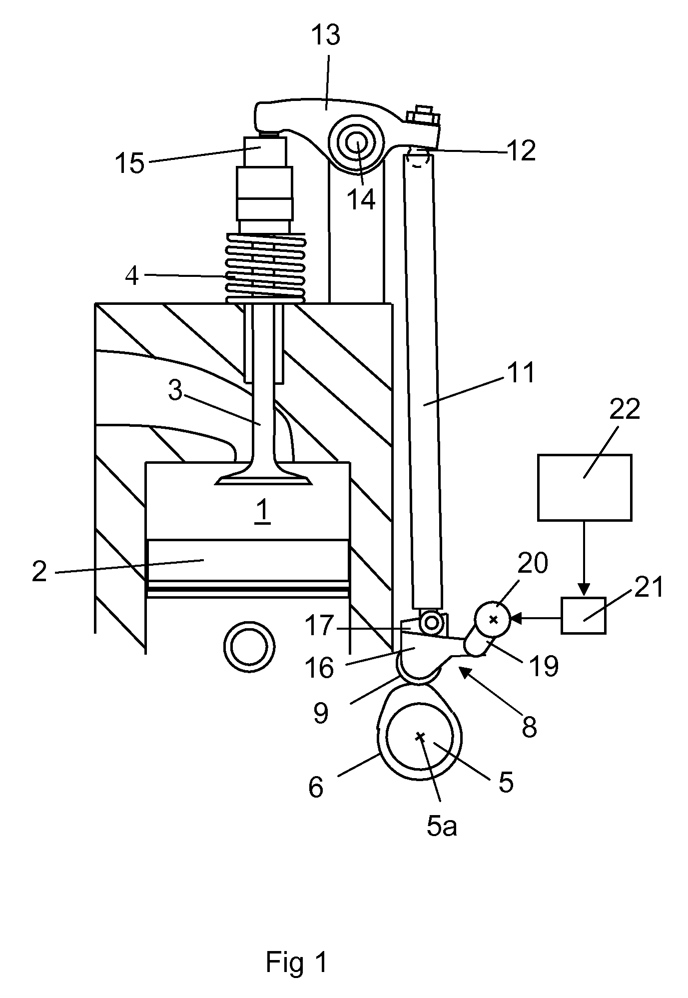 Valve lift device for a combustion engine