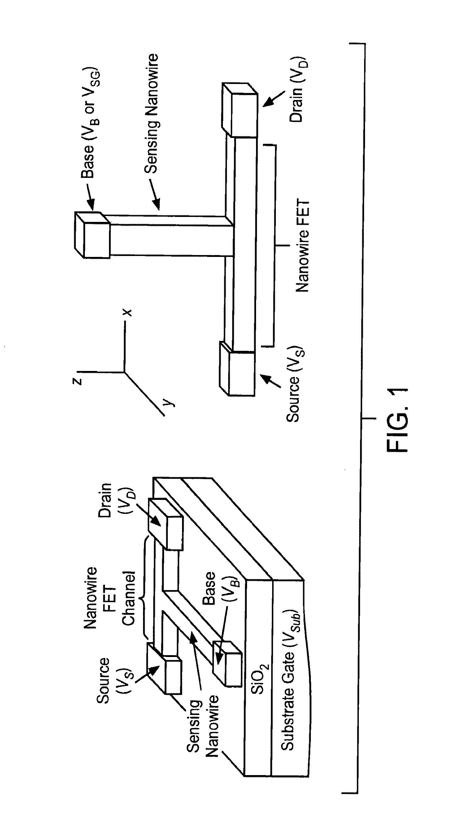 Nanowire field-effect transistor biosensor with improved sensitivity