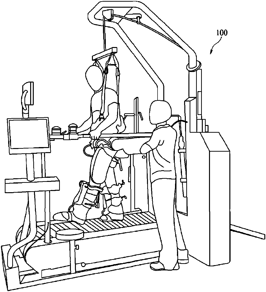 Seating-type rehabilitation robot for walking