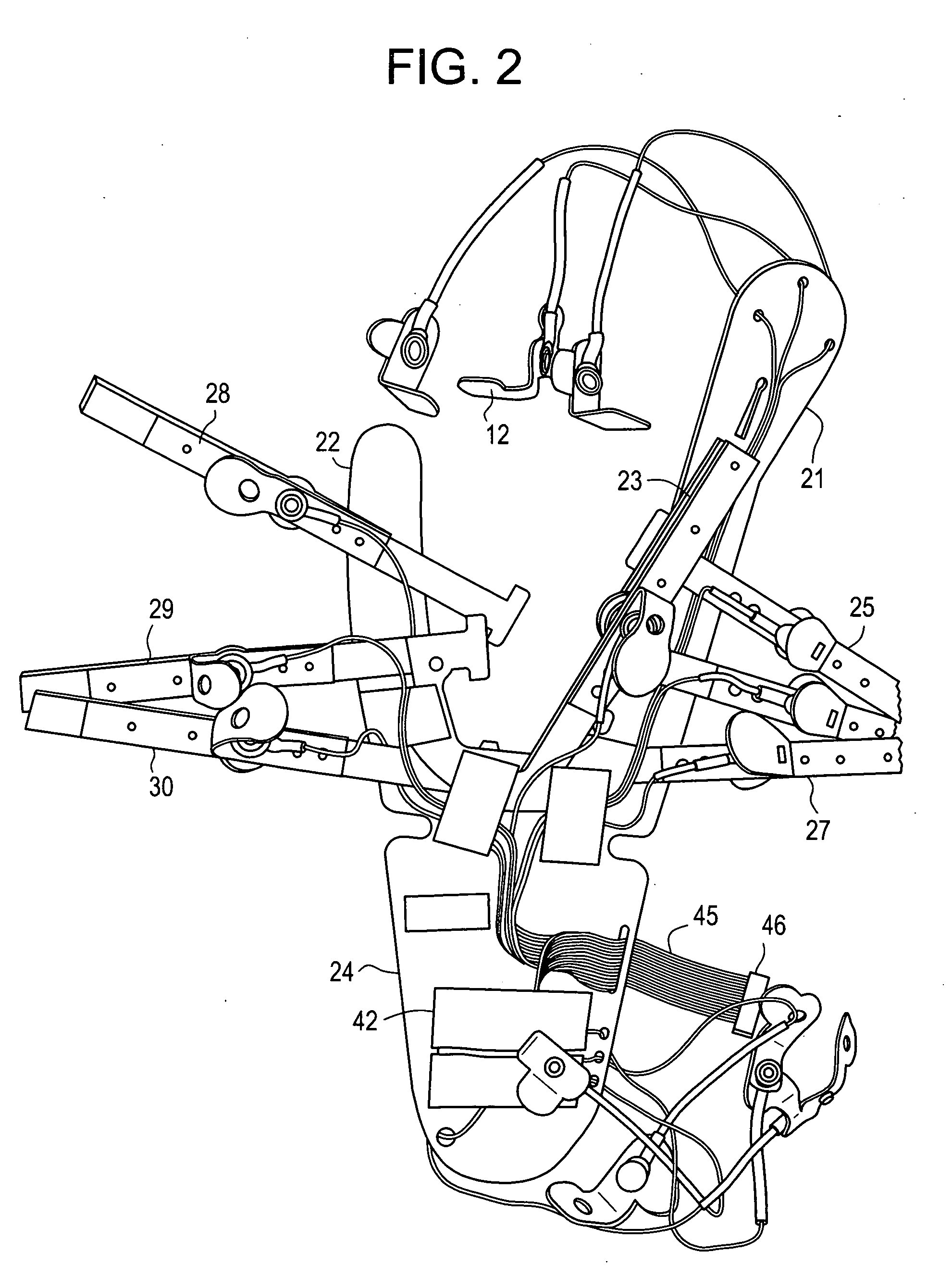 EEG electrode headset