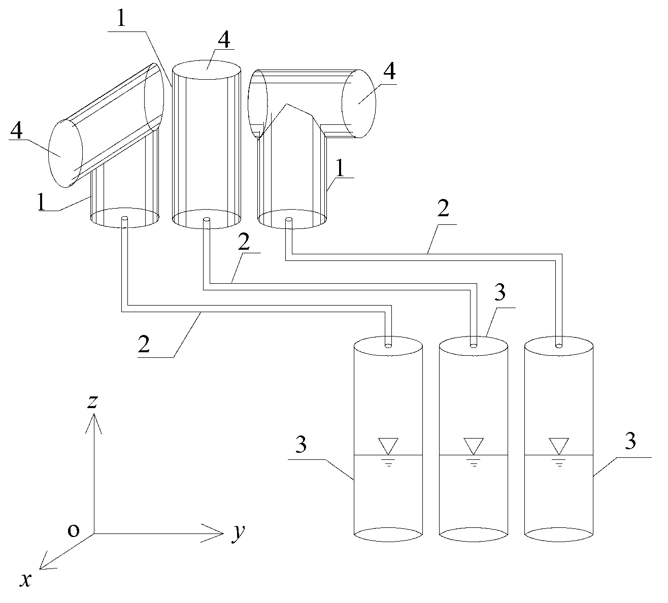 Method for measuring intensity of atomization rainfall formed by flood discharge in hydropower engineering