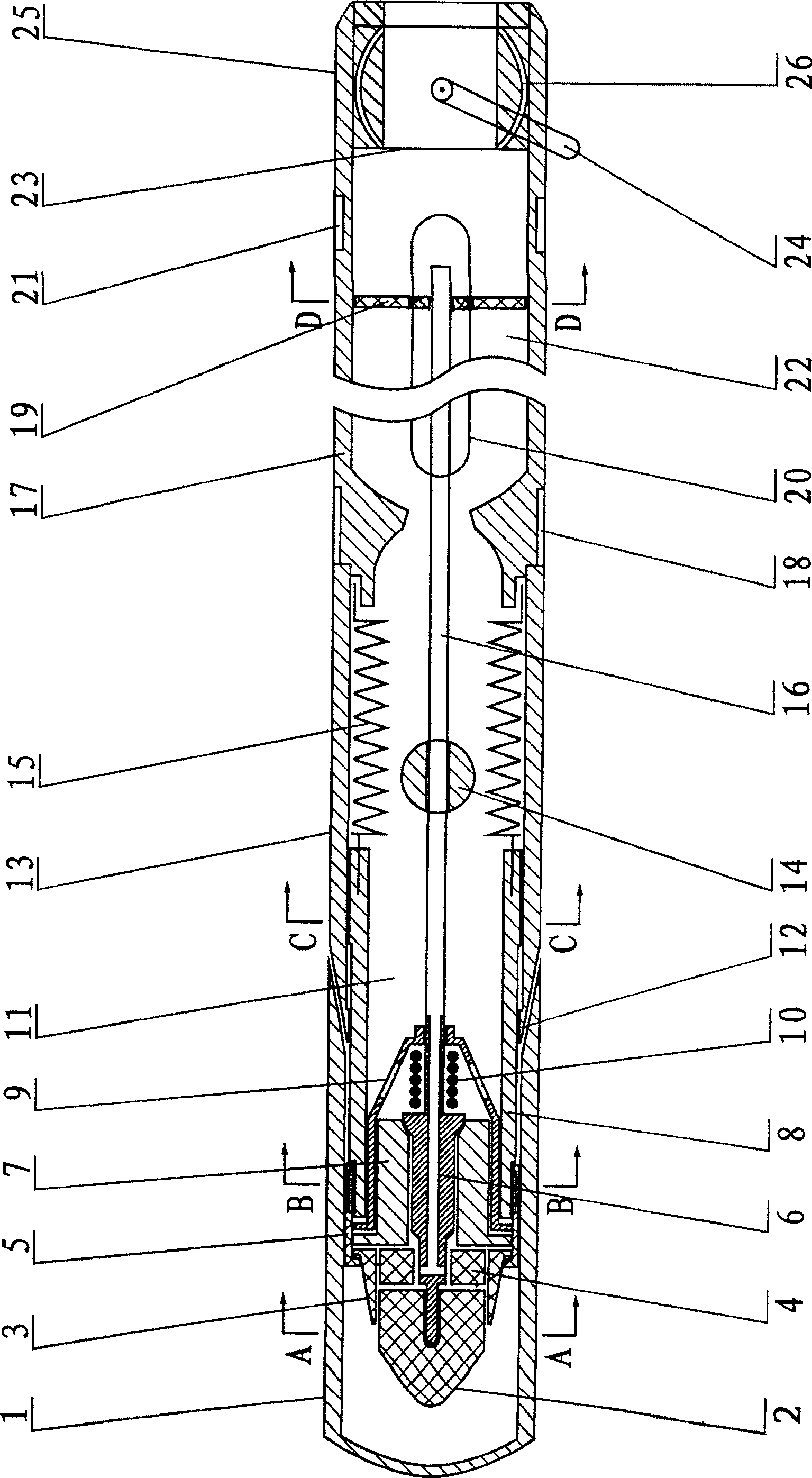 Extruded tap water pen for black board