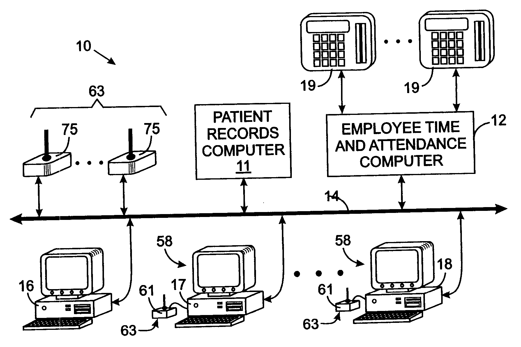 System for monitoring patient supervision by health-care workers