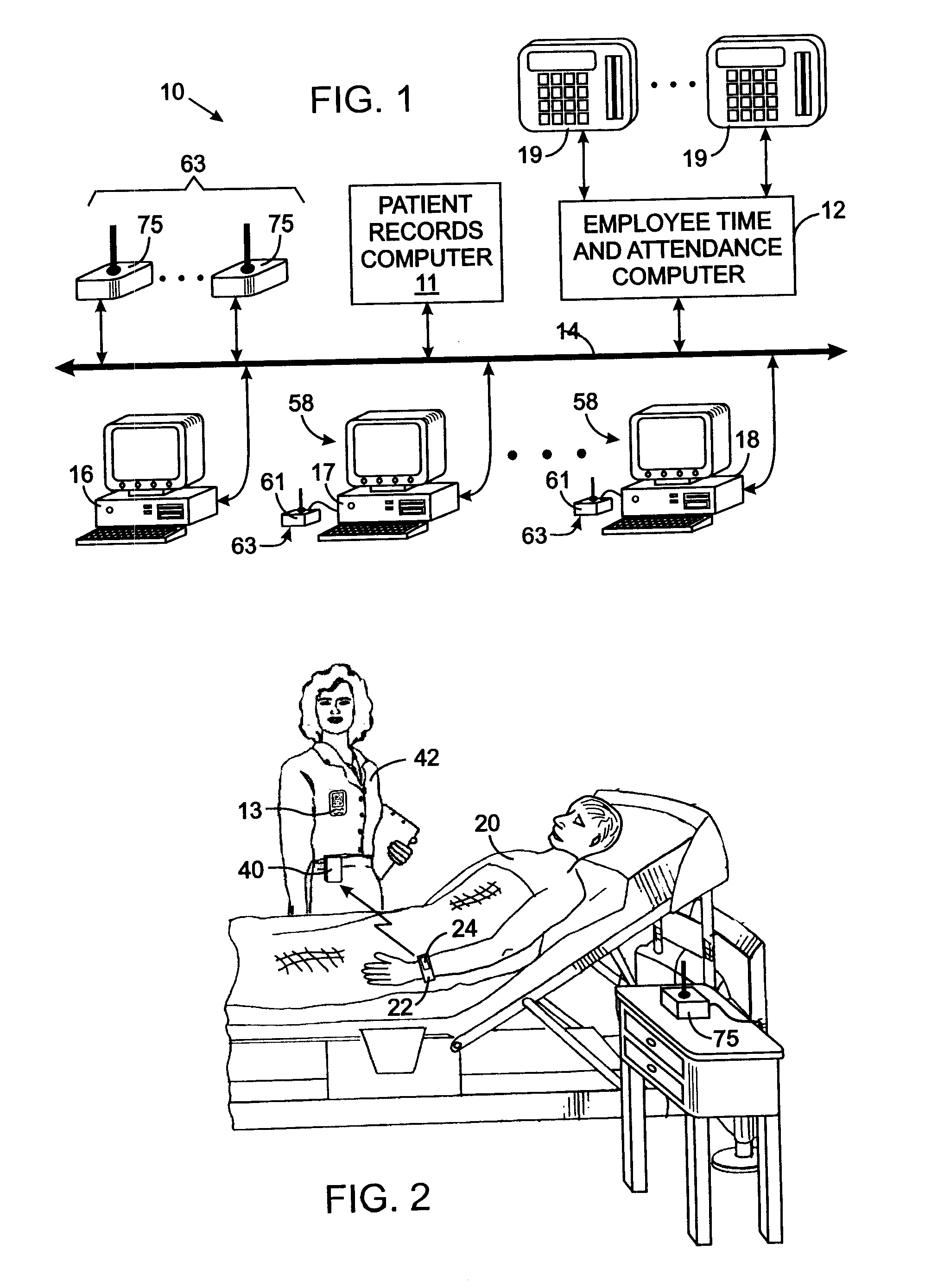 System for monitoring patient supervision by health-care workers