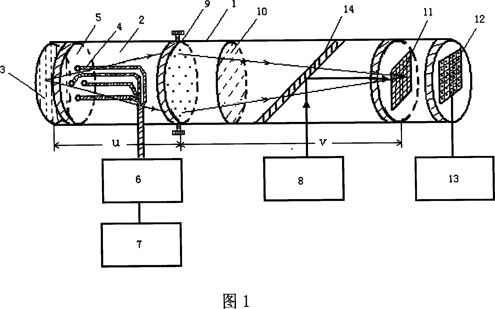 Real-time acousto-optic imaging method and device based on acoustic lens and laminated reflective film inspection