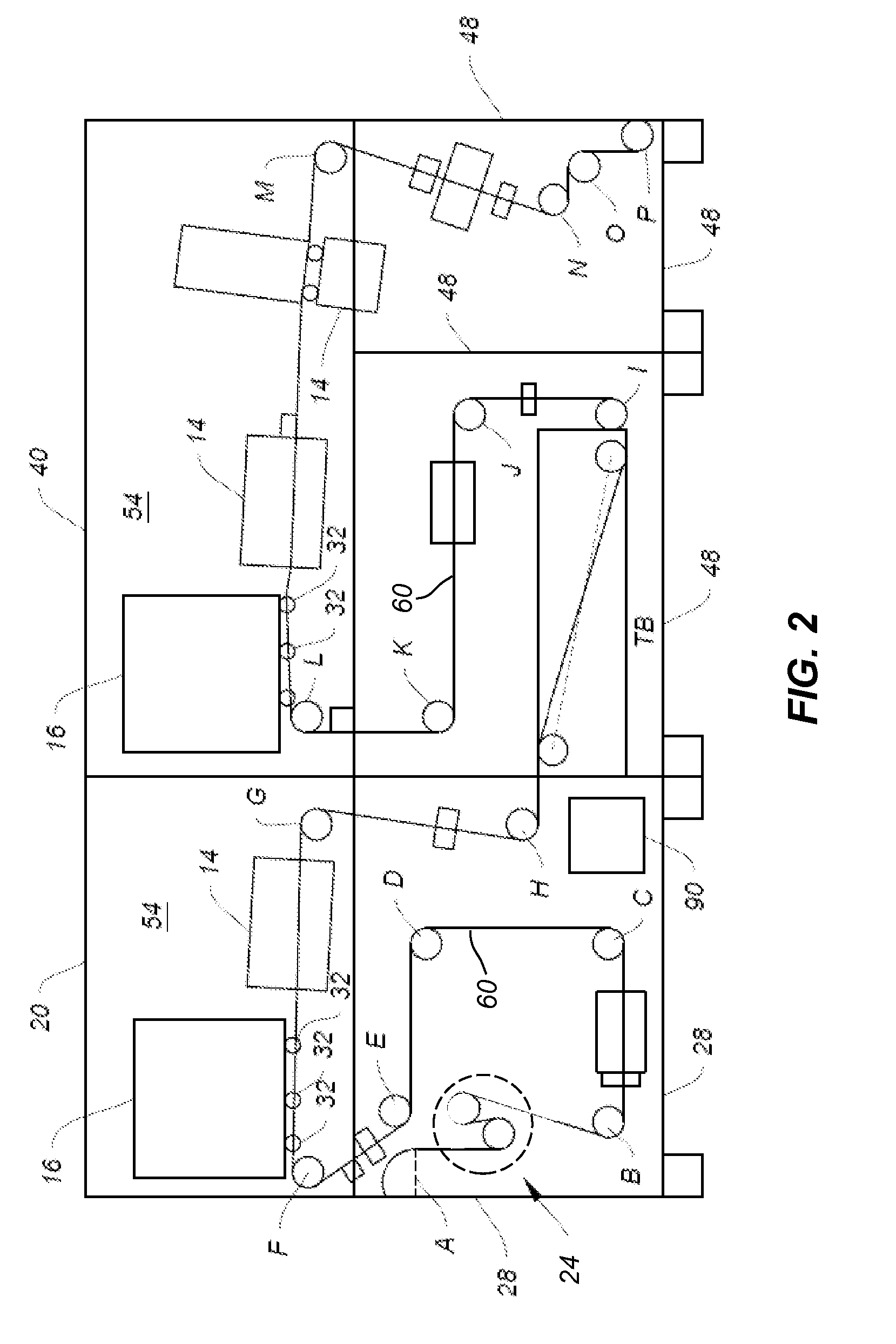 Automatically-adjusting web media tensioning mechanism