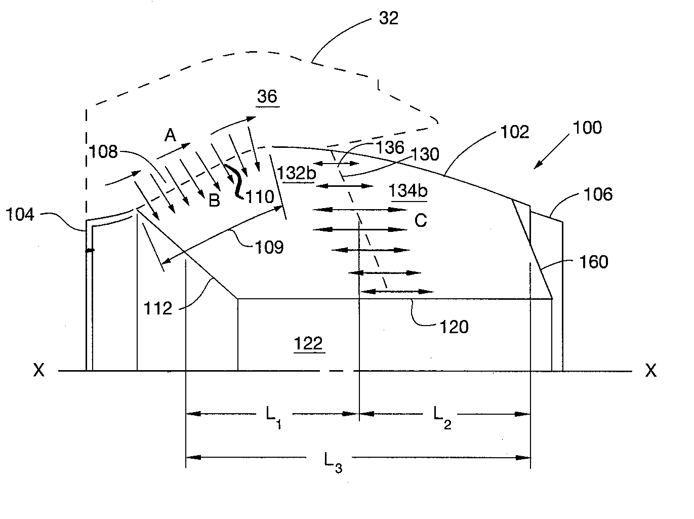 Sound-absorbing exhaust nozzle center plug