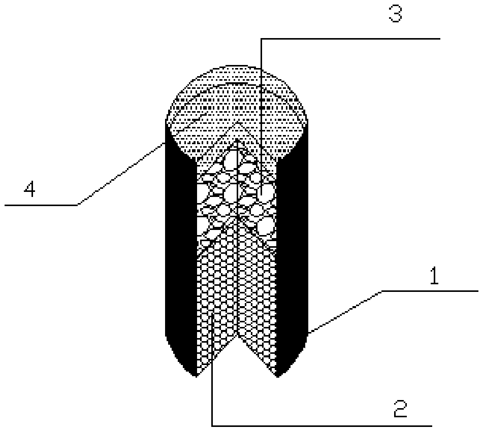 Mixed material and method for filling asphalt pavement after core drilling and sampling