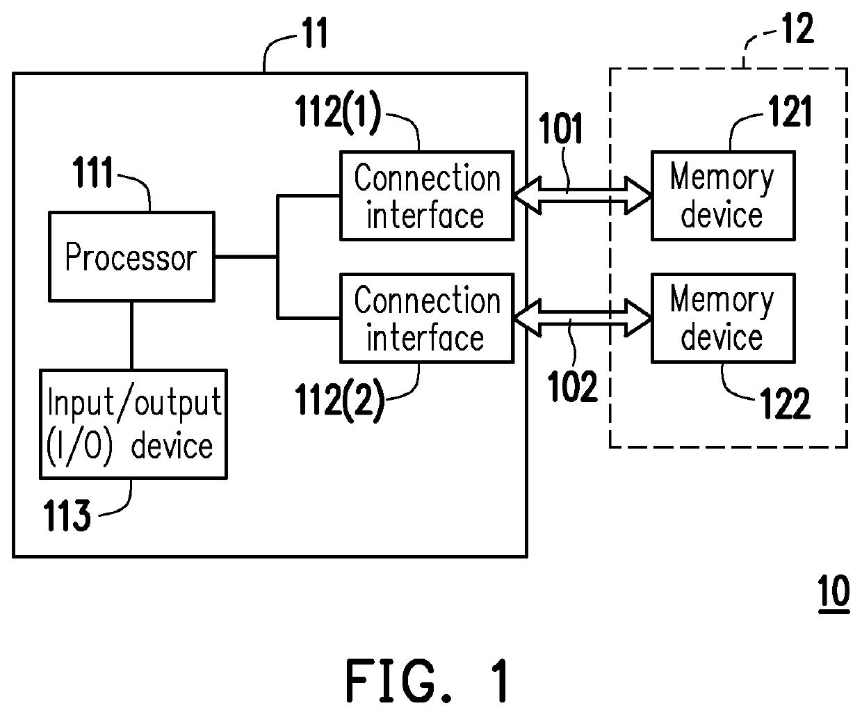 Method for writing data in parallel and data storage system