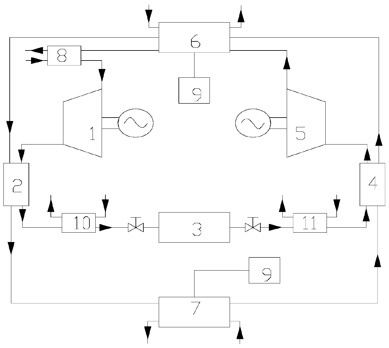 Cooling-heating-electricity cogeneration compressed air energy storage system