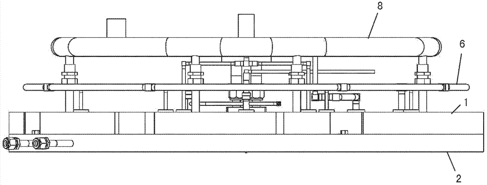 Large-diameter sprayer of MOCVD (metal organic chemical vapor deposition) reactor